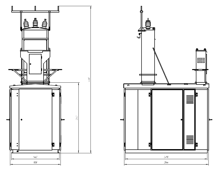 Уменьшенная подстанция c разъединителем